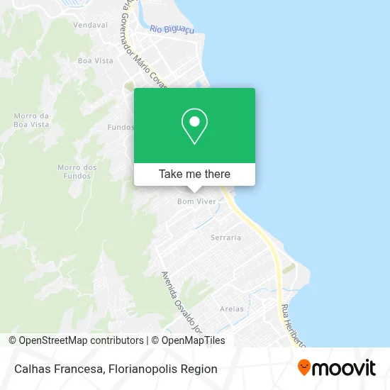 Calhas Francesa map