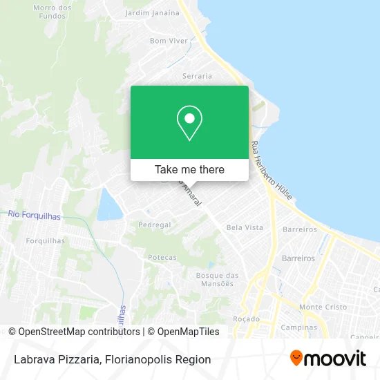 Labrava Pizzaria map