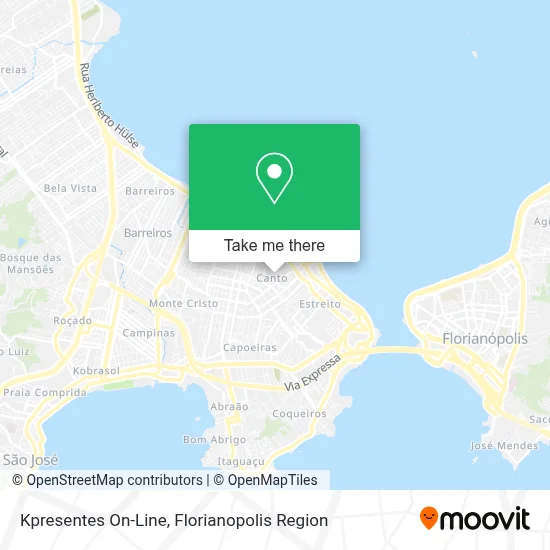 Kpresentes On-Line map