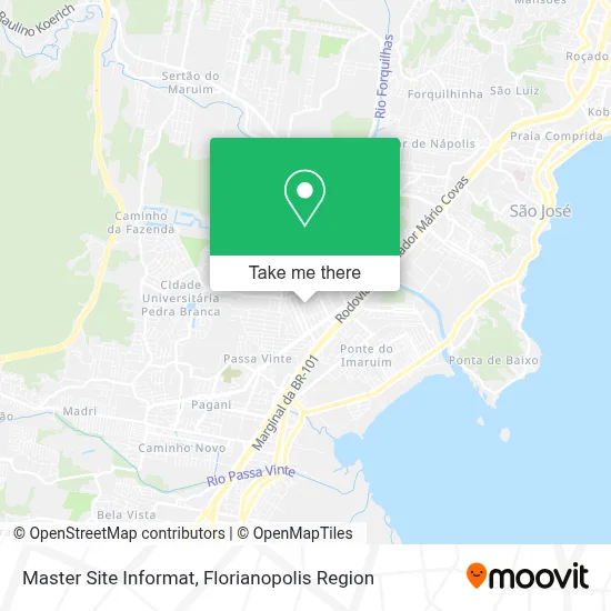 Master Site Informat map