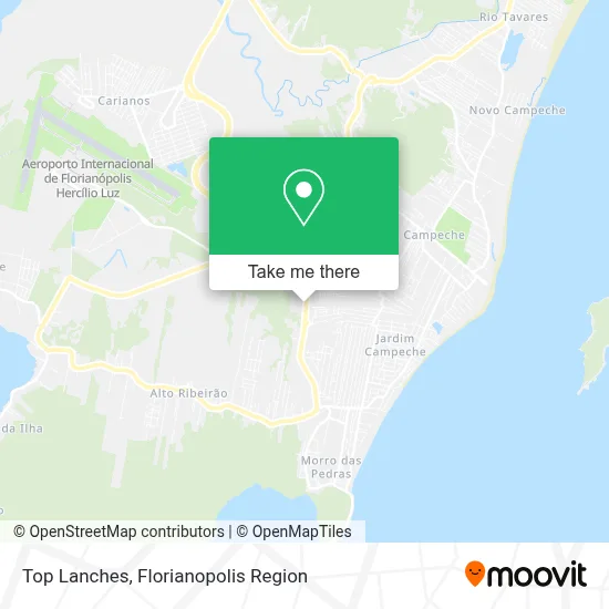 Top Lanches map
