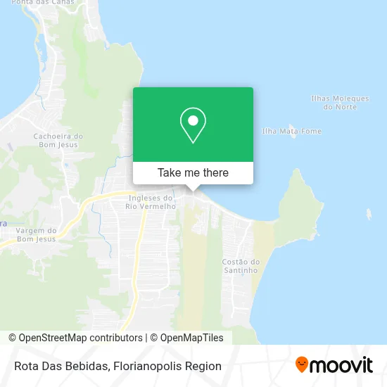 Rota Das Bebidas map