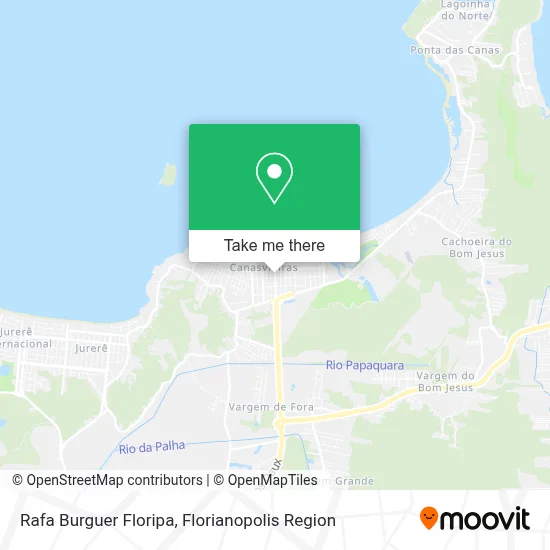 Rafa Burguer Floripa map