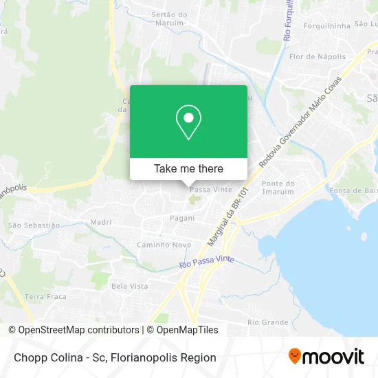 Chopp Colina - Sc map