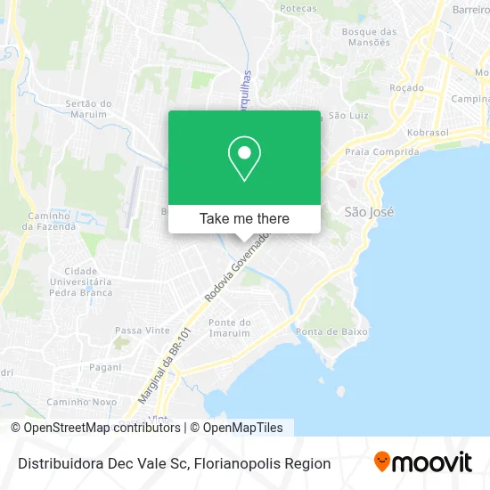 Distribuidora Dec Vale Sc map