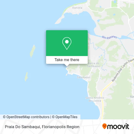 Praia Do Sambaqui map