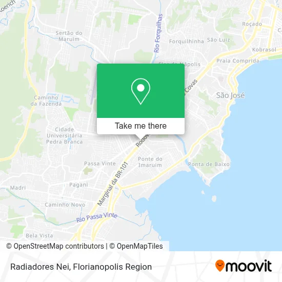 Radiadores Nei map