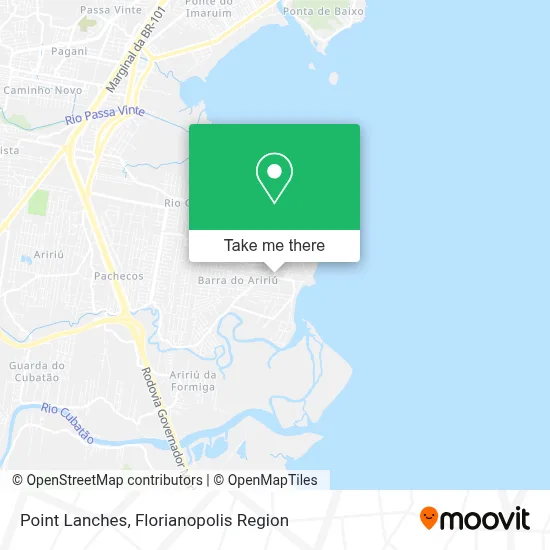 Point Lanches map