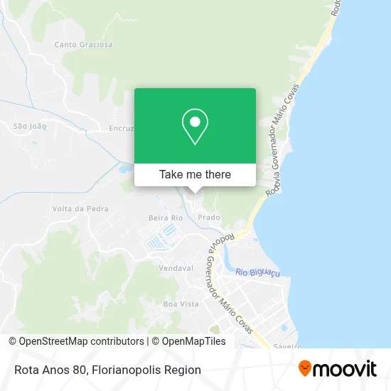 Rota Anos 80 map