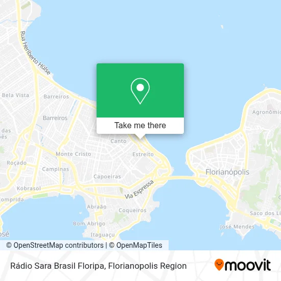 Rádio Sara Brasil Floripa map