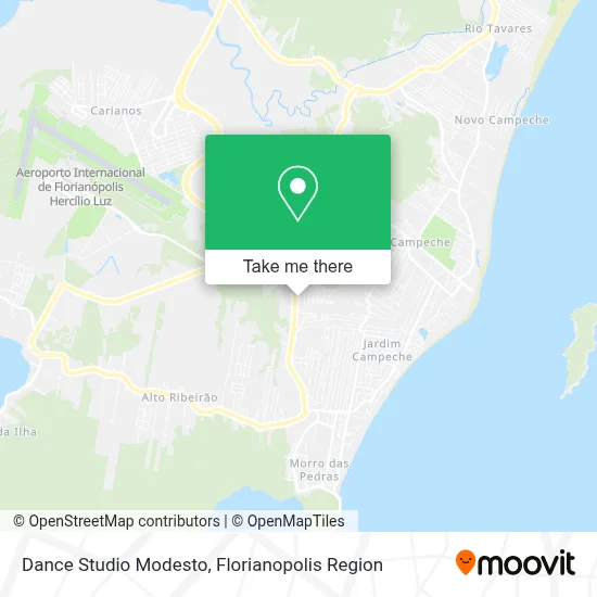 Dance Studio Modesto map