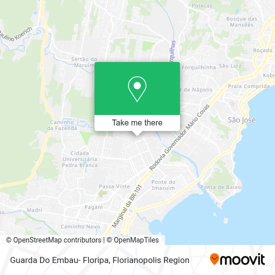 Guarda Do Embau- Floripa map