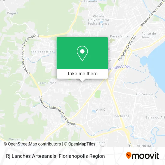 Rj Lanches Artesanais map