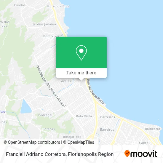 Francieli Adriano Corretora map