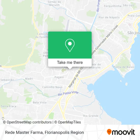 Rede Master Farma map