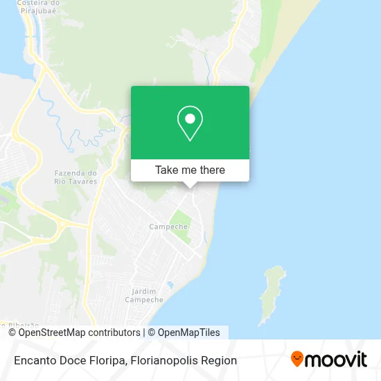 Encanto Doce Floripa map