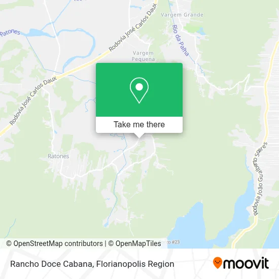 Rancho Doce Cabana map