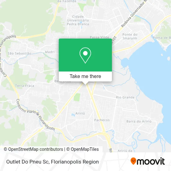 Outlet Do Pneu Sc map