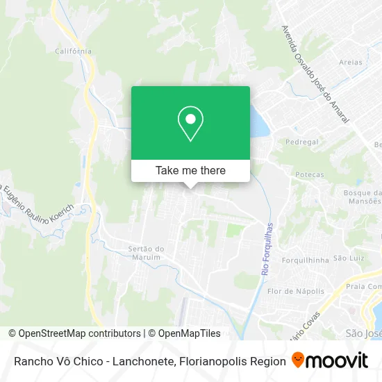Rancho Vô Chico - Lanchonete map