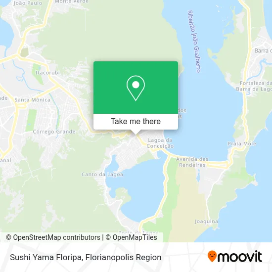 Sushi Yama Floripa map