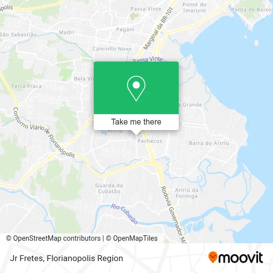 Jr Fretes map