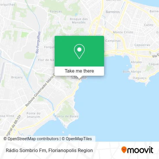 Rádio Sombrio Fm map