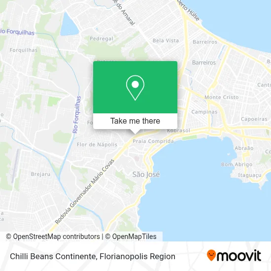 Chilli Beans  Continente map