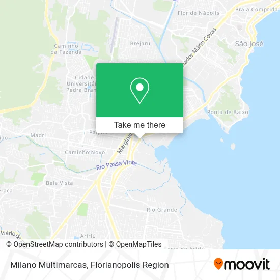 Milano Multimarcas map