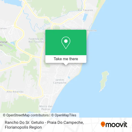 Rancho Do Sr. Getulio - Praia Do Campeche map