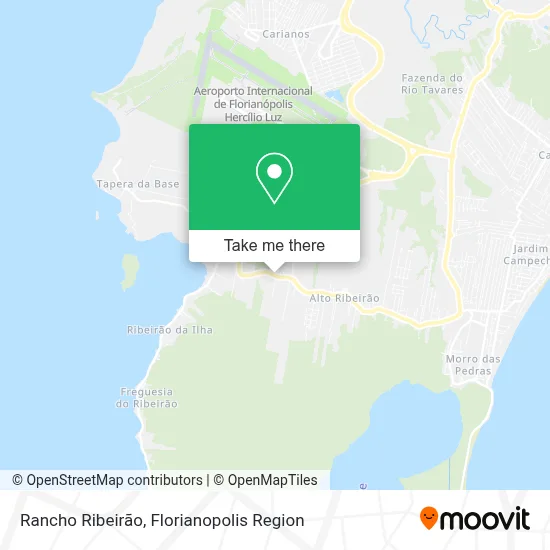 Rancho Ribeirão map
