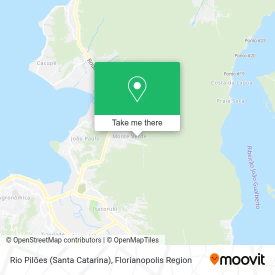 Rio Pilões (Santa Catarina) map