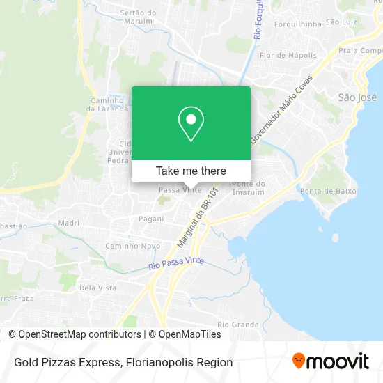 Gold Pizzas Express map