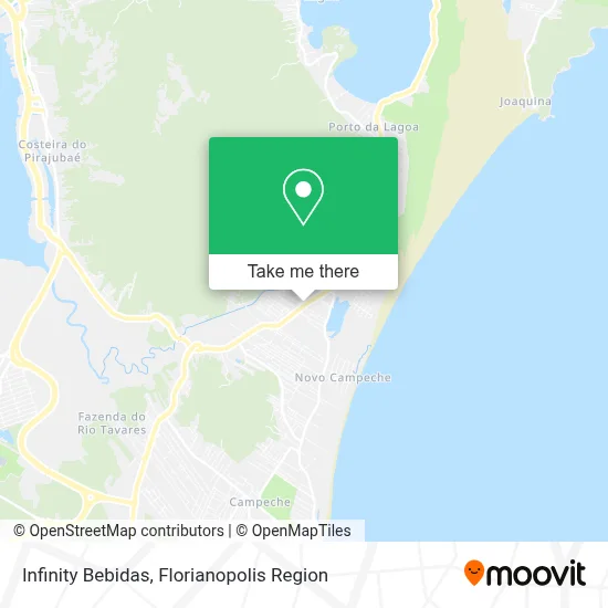 Infinity Bebidas map