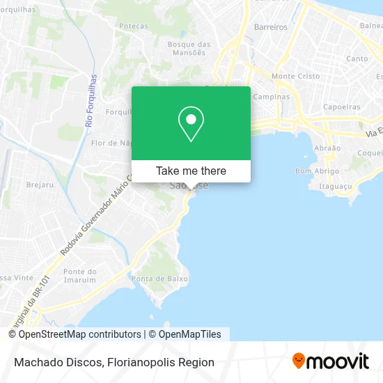 Machado Discos map