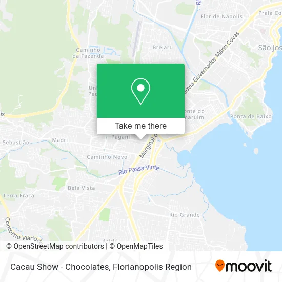 Cacau Show - Chocolates map