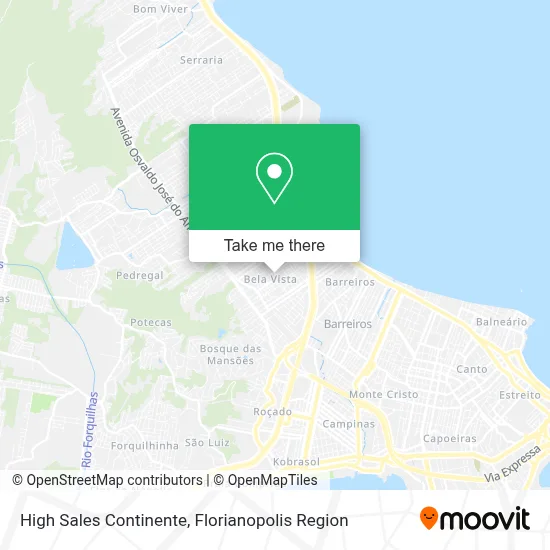High Sales Continente map
