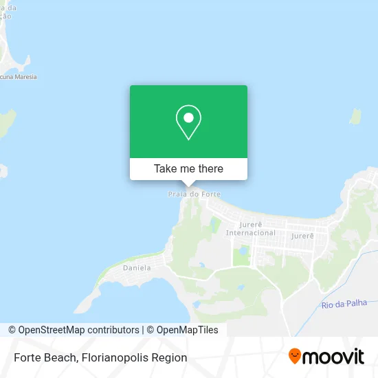 Forte Beach map