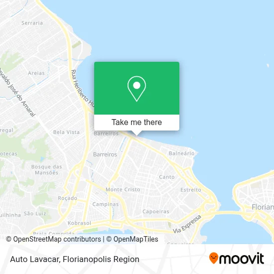 Auto Lavacar map