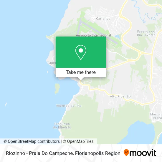 Riozinho - Praia Do Campeche map
