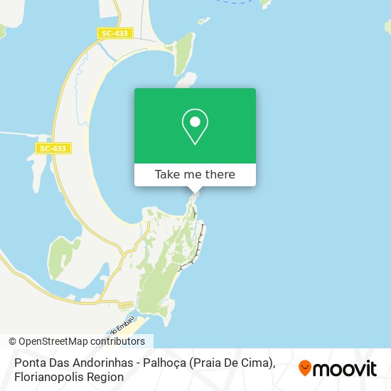 Ponta Das Andorinhas - Palhoça (Praia De Cima) map