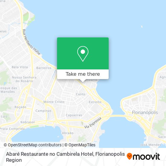 Abaré Restaurante no Cambirela Hotel map