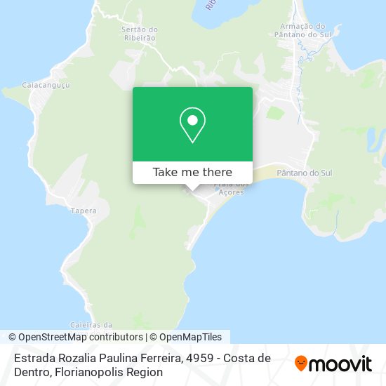 Estrada Rozalia Paulina Ferreira, 4959 - Costa de Dentro map