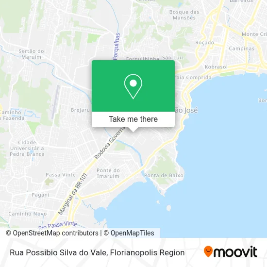 Rua Possibio Silva do Vale map