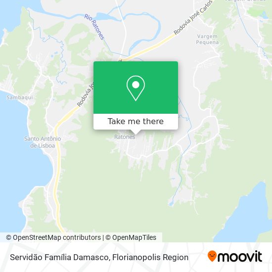 Servidão Família Damasco map