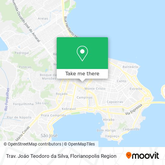 Mapa Trav. Joáo Teodoro da Silva