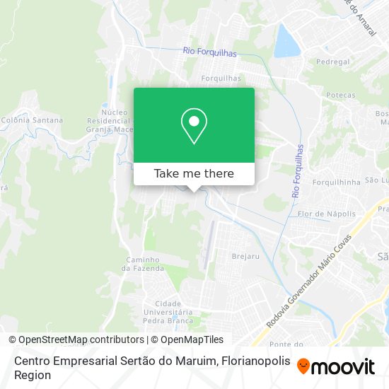 Mapa Centro Empresarial Sertão do Maruim