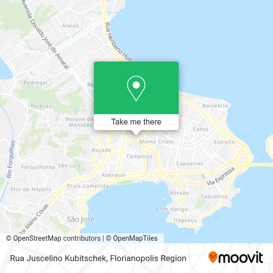 Rua Juscelino Kubitschek map