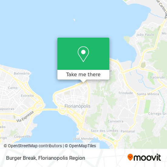 Burger Break map