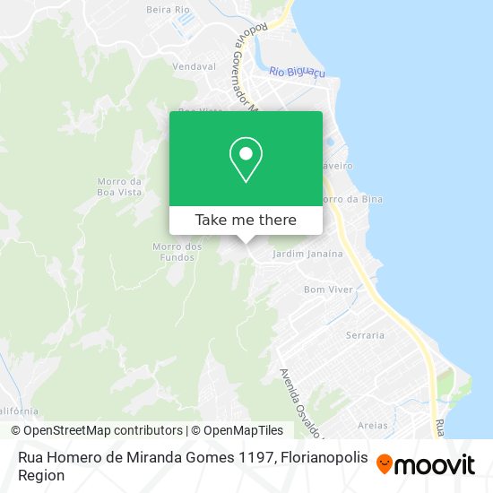 Rua Homero de Miranda Gomes 1197 map