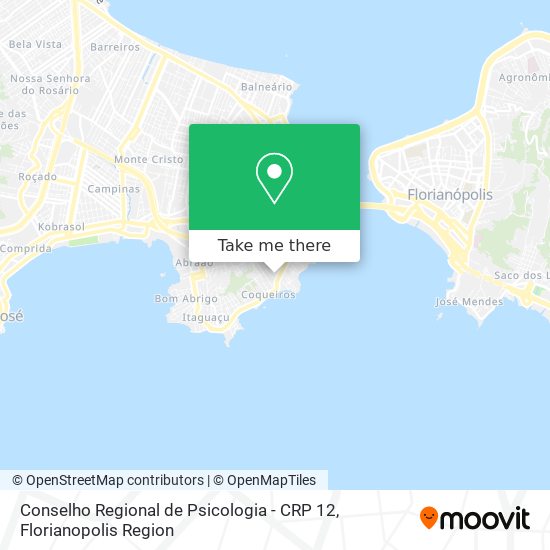 Conselho Regional de Psicologia - CRP 12 map